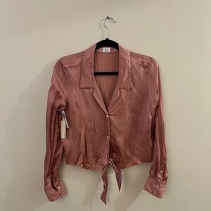 Wilfred Tie-Front Blouse